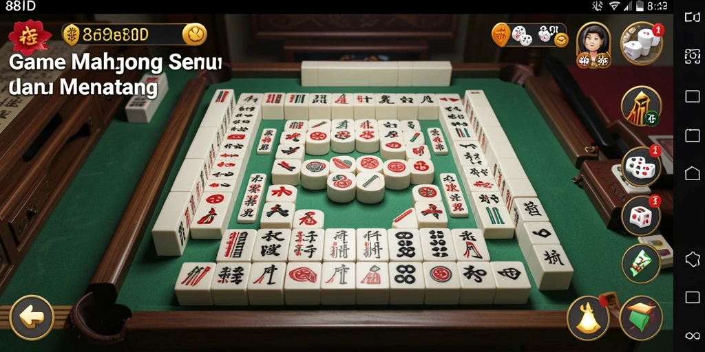 Screenshot gameplay Mahjong 88ID yang menawan dan interaktif.
