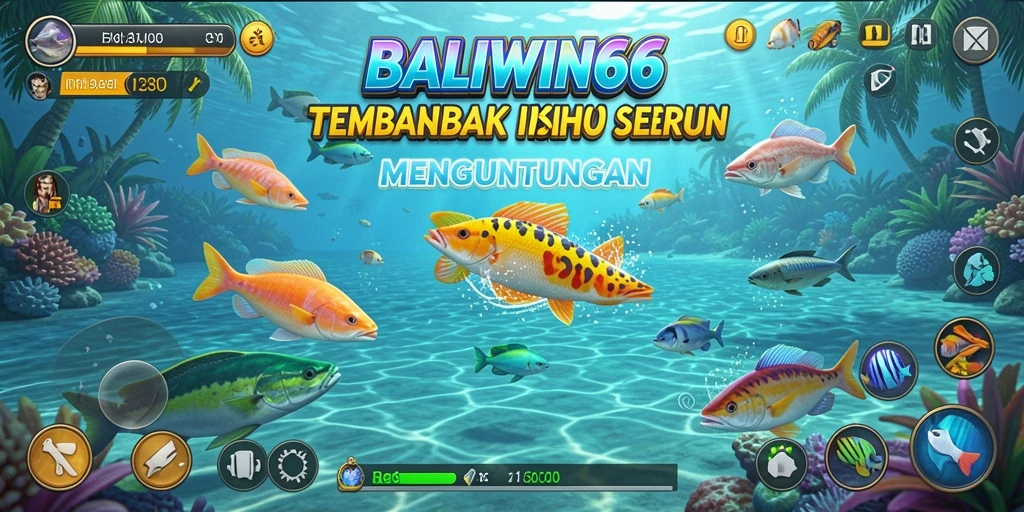 Screenshot BALIWIN66 menampilkan aksi tembak ikan yang seru dan menantang.