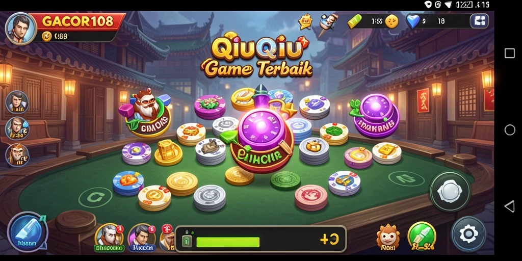 Screenshot GACOR108 menampilkan gameplay QiuQiu yang seru.