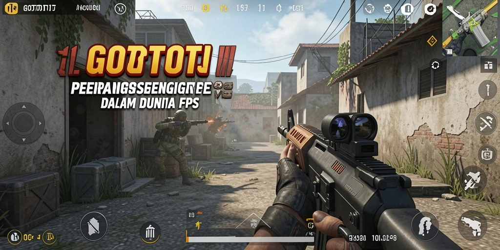 Tampilan gameplay seru dalam GOTOTO dengan aksi tembak-menembak yang menegangkan.
