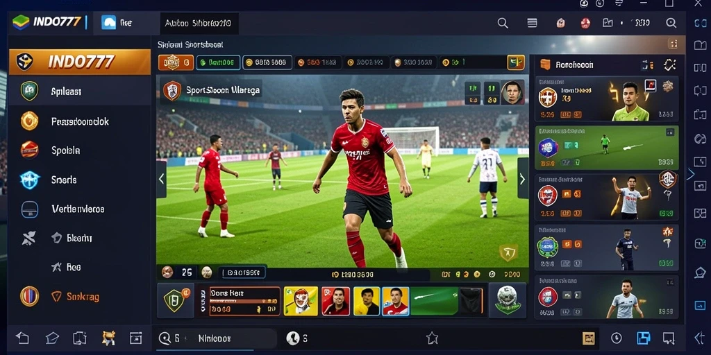 Tampilan gameplay menarik dari aplikasi Sportsbook INDO777.