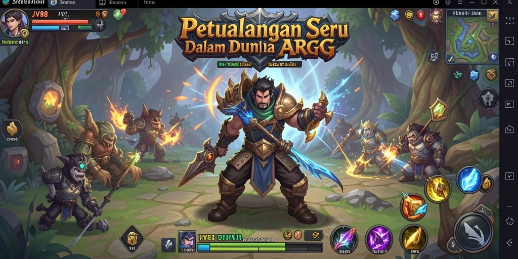 Tangkapan layar utama JV88 menampilkan aksi pertempuran yang mendebarkan.