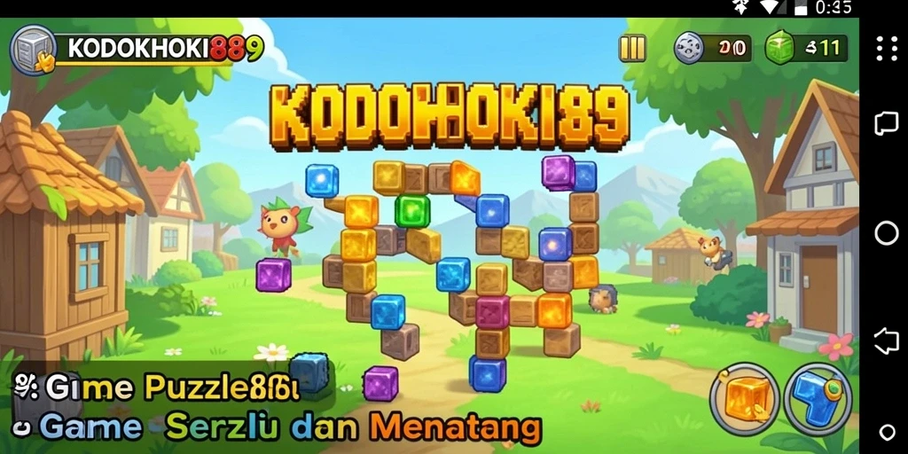 Tampilan gameplay KODOKHOKI889 dengan teka-teki menarik.