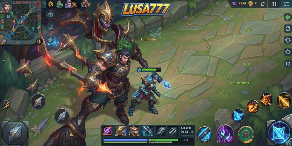 Gameplay MOBA yang seru dan penuh strategi di LUSA777.