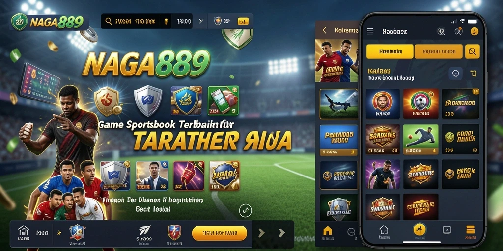 Tampilan gameplay Sportsbook NAGA889 dengan berbagai pilihan taruhan.