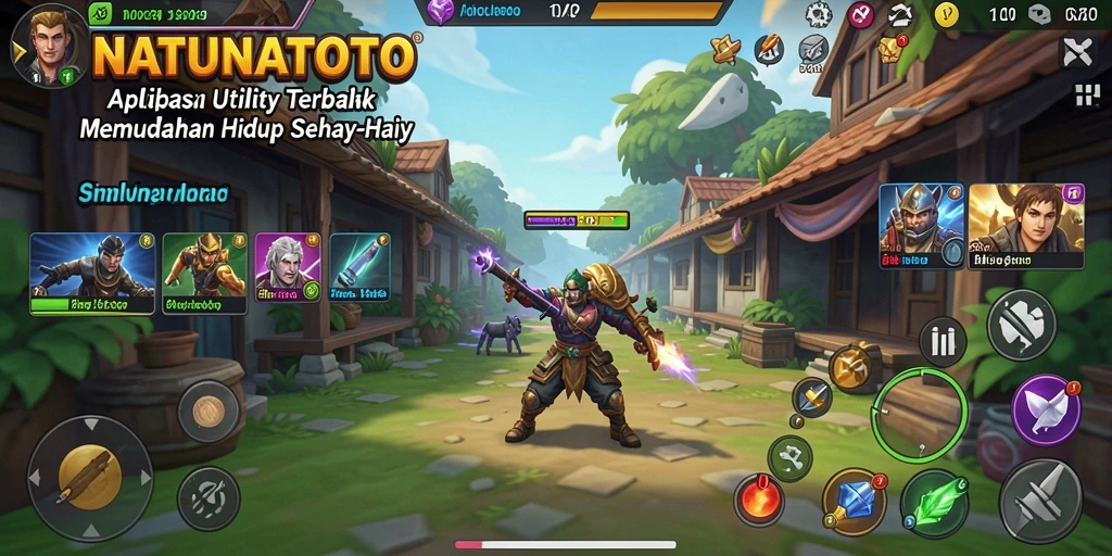 Tampilan antarmuka pengguna NATUNATOTO yang menarik dan fungsional.