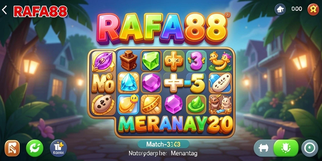 Tampilan gameplay seru di RAFA88 dengan berbagai kombinasi warna.