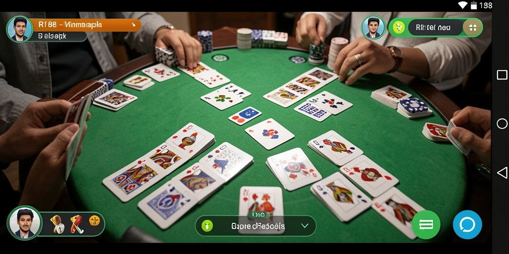 Tampilan gameplay RI188 menampilkan suasana seru permainan Gaple.