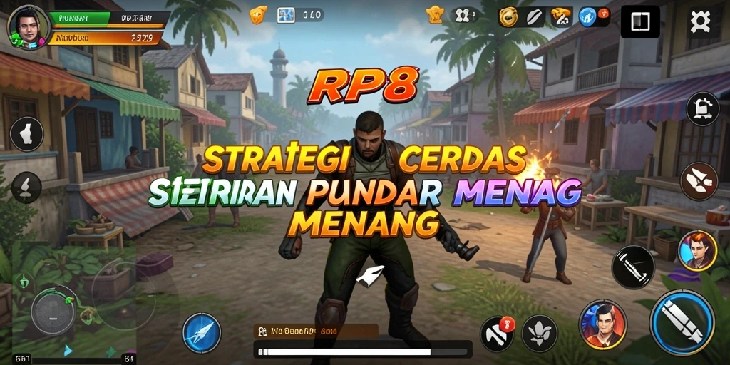 Screenshot RP8 menampilkan pertarungan strategi yang mendebarkan.