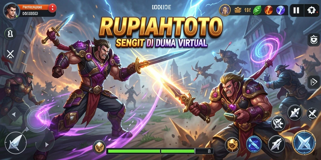 Tampilan gameplay <strong>RUPIAHTOTO</strong> yang menegangkan di arena pertarungan.