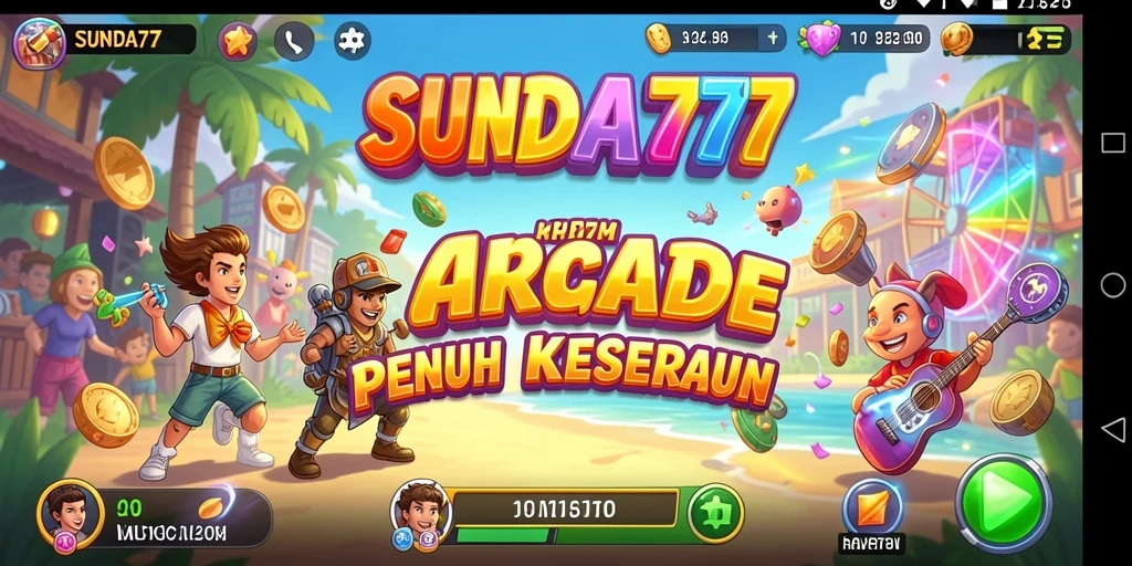 Tampilan gameplay seru dan penuh warna dari SUNDA777.