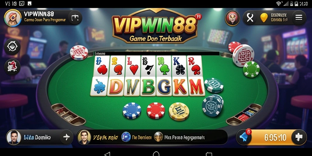 Tampilan gameplay seru dari <strong>VIPWIN88</strong> dalam permainan Domino.