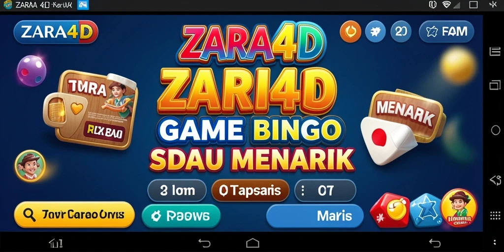 Screenshot gameplay ZARA4D menampilkan keseruan permainan Bingo.